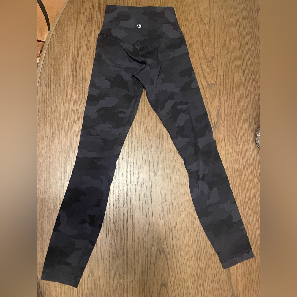 lululemon athletica Black & Dark Gray Camo High-Rise Leggings